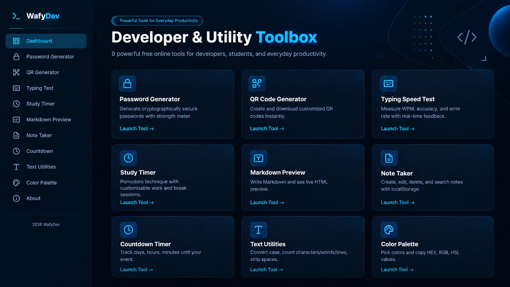 WafyDev Tool Suite Preview